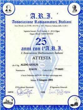 A.R.I. 25° Years