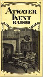 ATWATER KENT Opuscolo