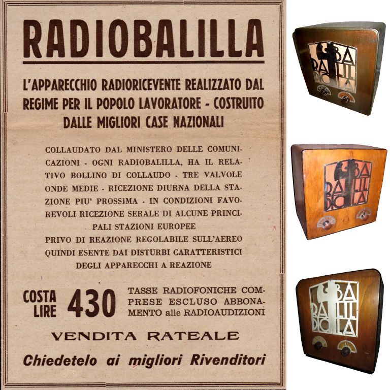Pubblicità Radio Balilla